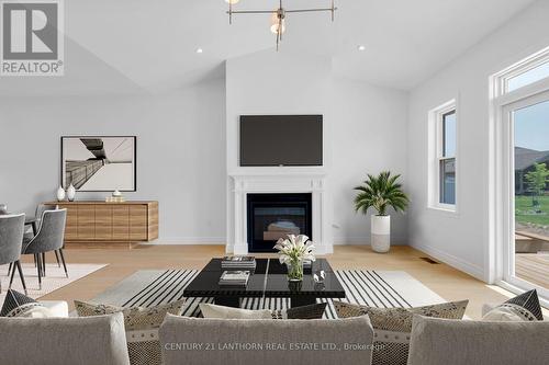 71 Seymour Street W, Centre Hastings, ON - Indoor Photo Showing Living Room With Fireplace