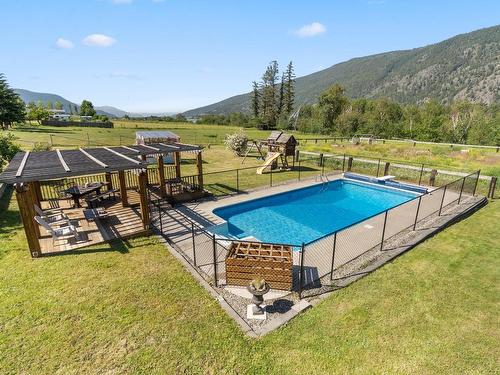 9049 Kealty Road, Kamloops, BC - Outdoor With In Ground Pool With View