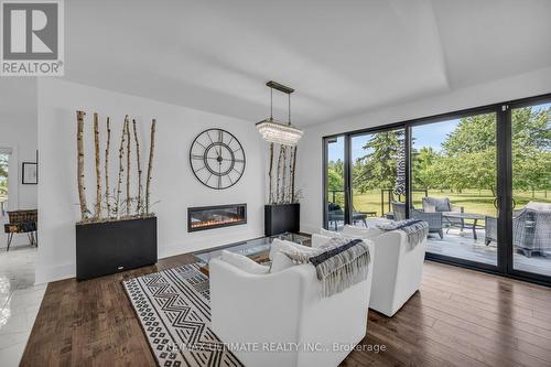 37 Michelangelo Boulevard, Brampton, ON - Indoor Photo Showing Living Room With Fireplace