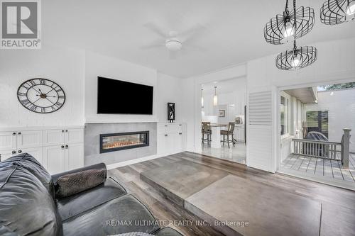 37 Michelangelo Boulevard, Brampton, ON - Indoor Photo Showing Living Room With Fireplace