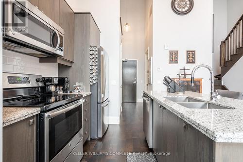 Ph 3 - 112 King Street E, Hamilton, ON - Indoor Photo Showing Kitchen With Double Sink With Upgraded Kitchen