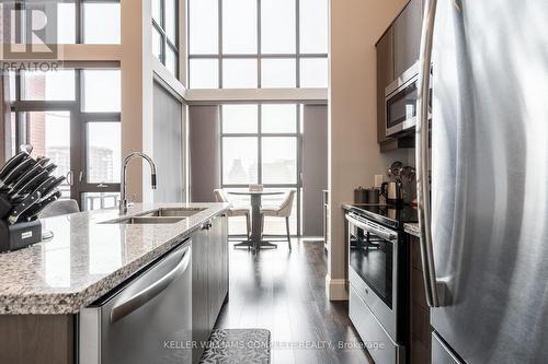 Ph 3 - 112 King Street E, Hamilton, ON - Indoor Photo Showing Kitchen With Double Sink With Upgraded Kitchen