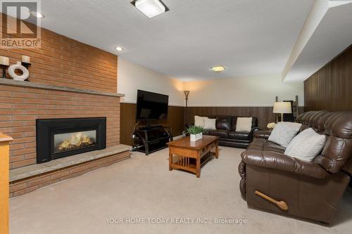 186 Mill Street W, Halton Hills, ON - Indoor Photo Showing Living Room With Fireplace