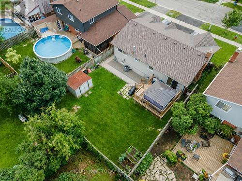 186 Mill Street W, Halton Hills, ON - Outdoor With Above Ground Pool With View