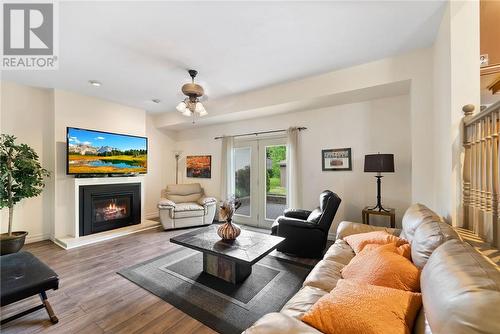 608 Brenda, Greater Sudbury, ON - Indoor Photo Showing Living Room With Fireplace