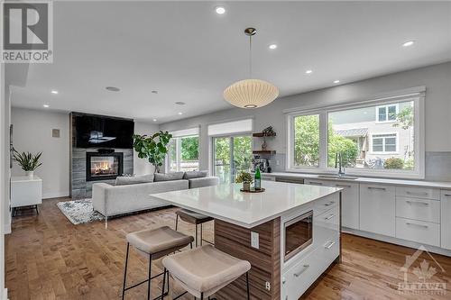 231 Daniel Avenue, Ottawa, ON - Indoor Photo Showing Kitchen With Fireplace With Upgraded Kitchen