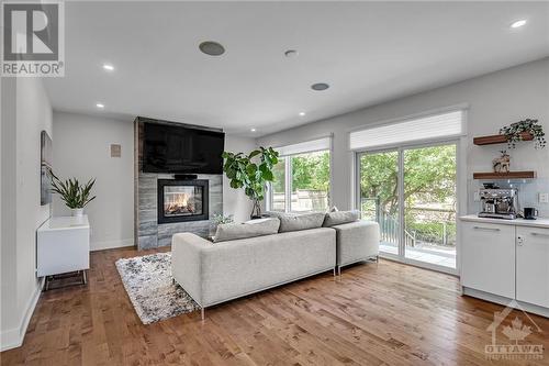 231 Daniel Avenue, Ottawa, ON - Indoor Photo Showing Living Room With Fireplace