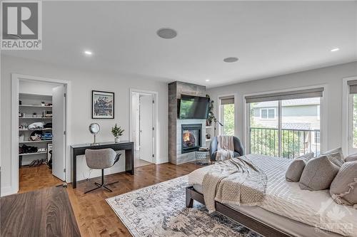 231 Daniel Avenue, Ottawa, ON - Indoor Photo Showing Bedroom With Fireplace