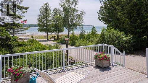 123 Pine Tree Harbour Road, Northern Bruce Peninsula, ON - Outdoor With Body Of Water With Deck Patio Veranda