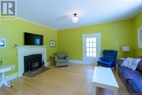 4636 127 Route, Chamcook, NB - Indoor Photo Showing Living Room With Fireplace