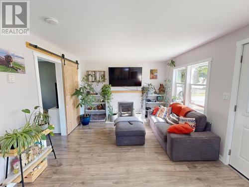 4589 Joyce Ave, Powell River, BC - Indoor Photo Showing Living Room With Fireplace