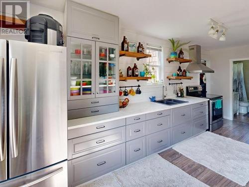 4589 Joyce Ave, Powell River, BC - Indoor Photo Showing Kitchen With Double Sink