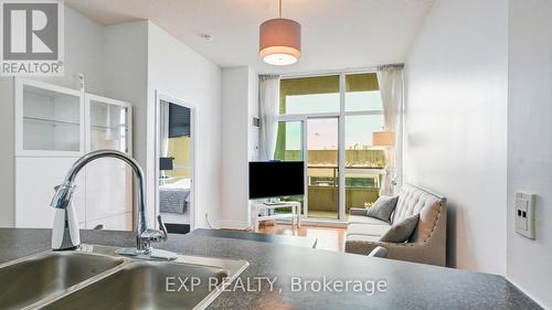 201 - 50 Brian Harrison Way, Toronto, ON - Indoor Photo Showing Kitchen With Double Sink