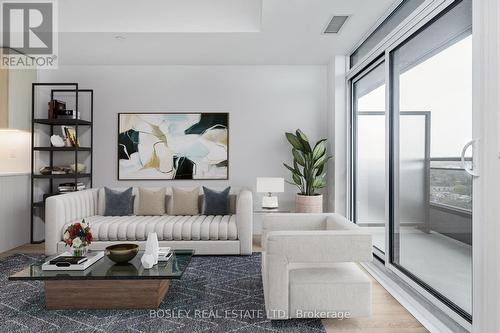 1010 - 286 Main Street, Toronto, ON - Indoor Photo Showing Living Room