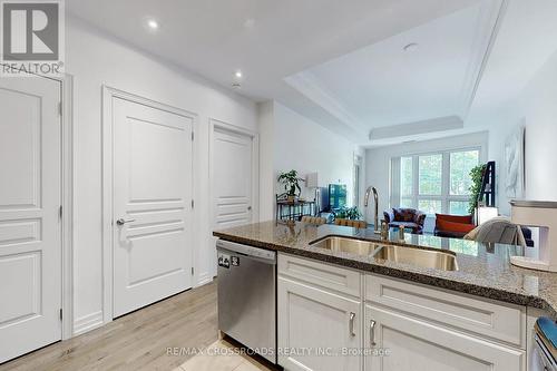 223 - 20 Burkebrook Place, Toronto, ON - Indoor Photo Showing Kitchen With Double Sink