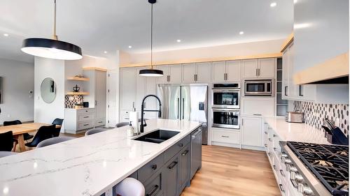 110 Eastside Road, Okanagan Falls, BC - Indoor Photo Showing Kitchen With Double Sink With Upgraded Kitchen