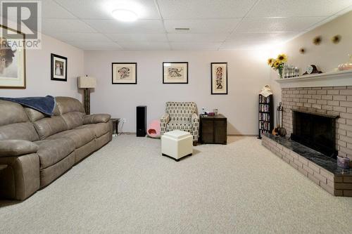 3788 Highland Drive, Prince George, BC - Indoor Photo Showing Living Room With Fireplace