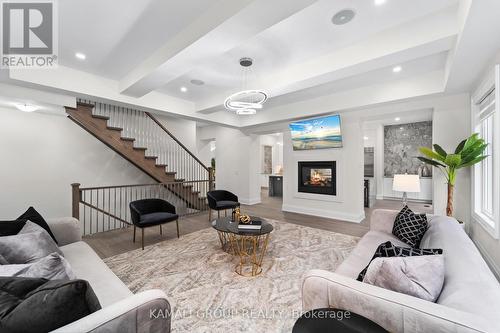 121 Milky Way Drive, Richmond Hill, ON - Indoor Photo Showing Living Room With Fireplace