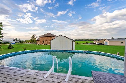 1739 Caistor Centre Road, Caistor Centre, ON - Outdoor With Above Ground Pool