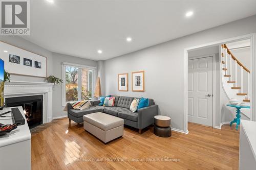 293 Mississaga Street, Oakville, ON - Indoor Photo Showing Living Room With Fireplace