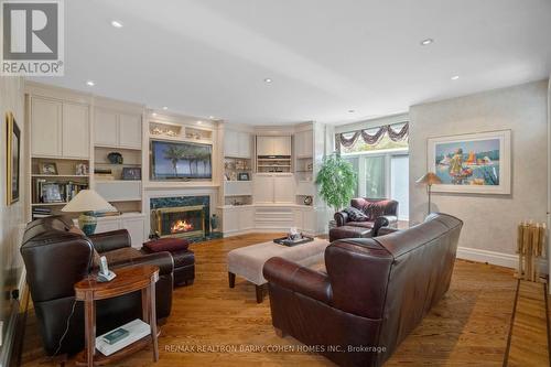 19 Vernham Avenue, Toronto, ON - Indoor Photo Showing Living Room With Fireplace