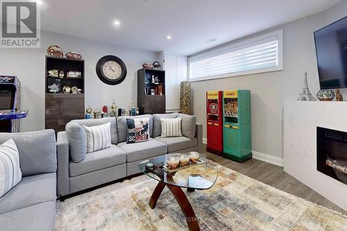 129 Exbury Road, Toronto, ON - Indoor Photo Showing Living Room With Fireplace