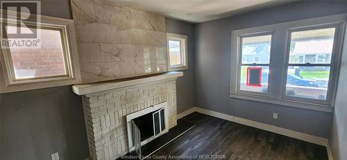 1378 Goyeau Avenue, Windsor, ON - Indoor Photo Showing Other Room With Fireplace