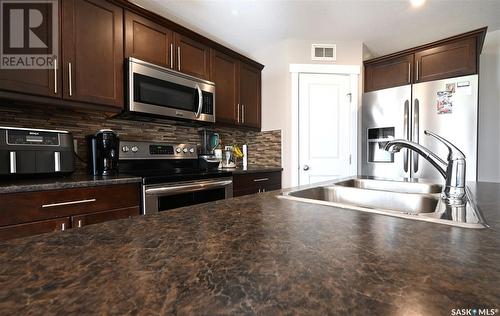 2045 Nicholson Road, Estevan, SK - Indoor Photo Showing Kitchen With Stainless Steel Kitchen With Double Sink