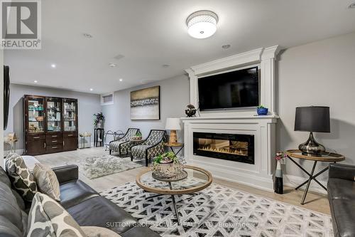 39 Gradwell Drive, Toronto, ON - Indoor Photo Showing Living Room With Fireplace