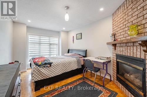 53 Pressed Brick Drive, Brampton, ON - Indoor Photo Showing Bedroom With Fireplace