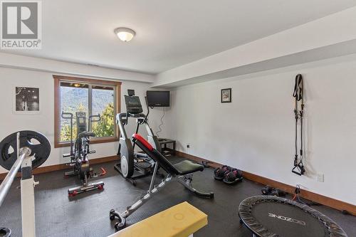 3213 Vindusky  Road, Nelson, BC - Indoor Photo Showing Gym Room