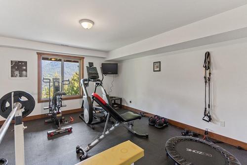 3213 Vindusky Road, Nelson, BC - Indoor Photo Showing Gym Room