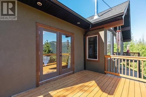 3213 Vindusky  Road, Nelson, BC - Outdoor With Deck Patio Veranda With Exterior