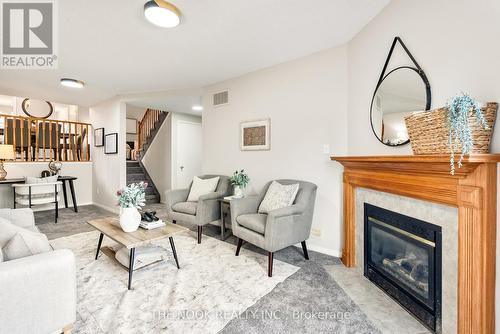73 Mallory Street, Clarington, ON - Indoor Photo Showing Living Room With Fireplace