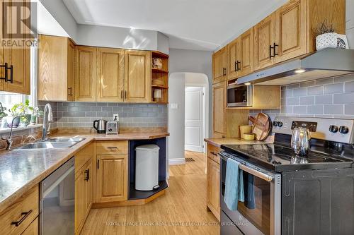 557 Bolivar Street, Peterborough, ON - Indoor Photo Showing Kitchen With Double Sink