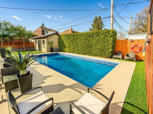 Pool - 3915 Rue Edgar, Longueuil (Saint-Hubert), QC - Outdoor With In Ground Pool With Backyard