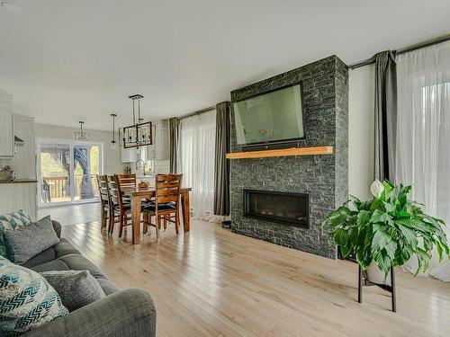 Living room - 58 Ch. Du Fort, Saint-Hippolyte, QC - Indoor Photo Showing Living Room With Fireplace