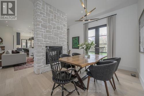 185 Commissioners Road E, London, ON - Indoor Photo Showing Dining Room With Fireplace
