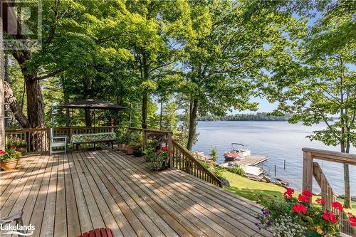 1641 Walkers Point Road, Gravenhurst, ON - Outdoor With Body Of Water With Deck Patio Veranda