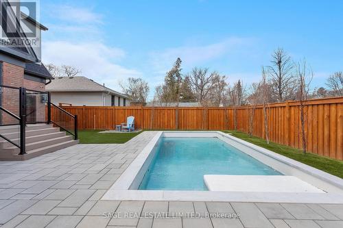 25 Delma Drive, Toronto, ON - Outdoor With In Ground Pool With Deck Patio Veranda With Backyard