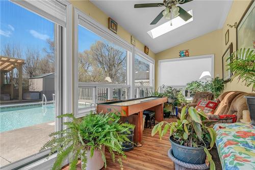 128 Hardale Crescent, Hamilton, ON - Indoor Photo Showing Other Room With In Ground Pool