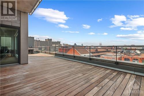 Unit 402 Private patio with gas BBQ. - 90 George Street Unit#402, Ottawa, ON - Outdoor With Deck Patio Veranda With View