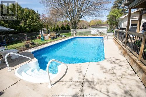 51 Pine Drive, Wallaceburg, ON - Outdoor With In Ground Pool With Backyard