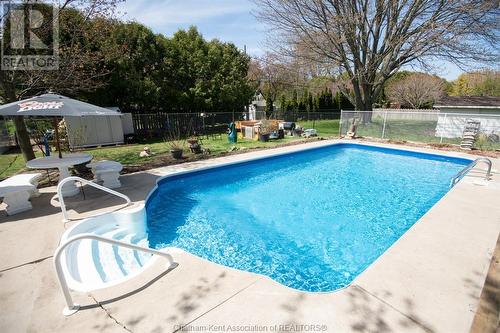 51 Pine Drive, Wallaceburg, ON - Outdoor With In Ground Pool With Backyard