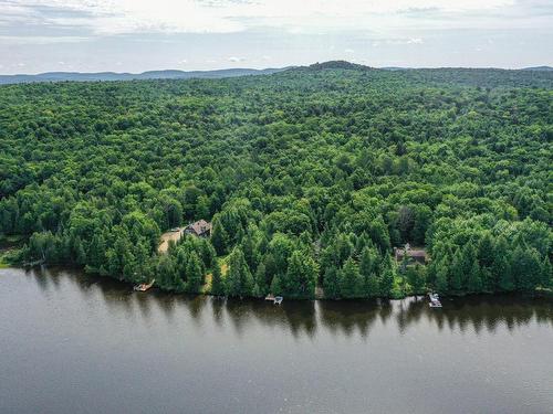 Aerial photo - 320 Ch. Du Prospecteur, Amherst, QC - Outdoor With Body Of Water With View