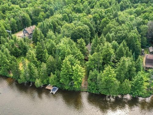 Aerial photo - 320 Ch. Du Prospecteur, Amherst, QC - Outdoor With Body Of Water