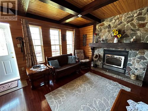 6 Campbell Brook Road, Codroy Valley, NL - Indoor Photo Showing Living Room With Fireplace