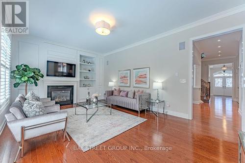 24 Sachet Drive, Richmond Hill, ON - Indoor Photo Showing Living Room With Fireplace