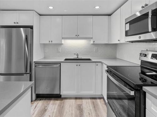 306-1012 Collinson St, Victoria, BC - Indoor Photo Showing Kitchen With Stainless Steel Kitchen