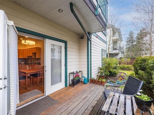 102-9960 Fourth St, Sidney, BC - Outdoor With Deck Patio Veranda With Exterior